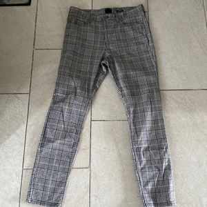 H & M Plaid Skinny Fit Pants sz 31